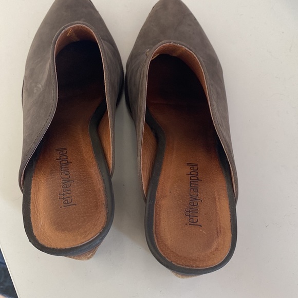 Jeffrey Campbell Favela-2 Western Mule Grey Naturel Suede Slip On Shoe - Picture 2 of 3